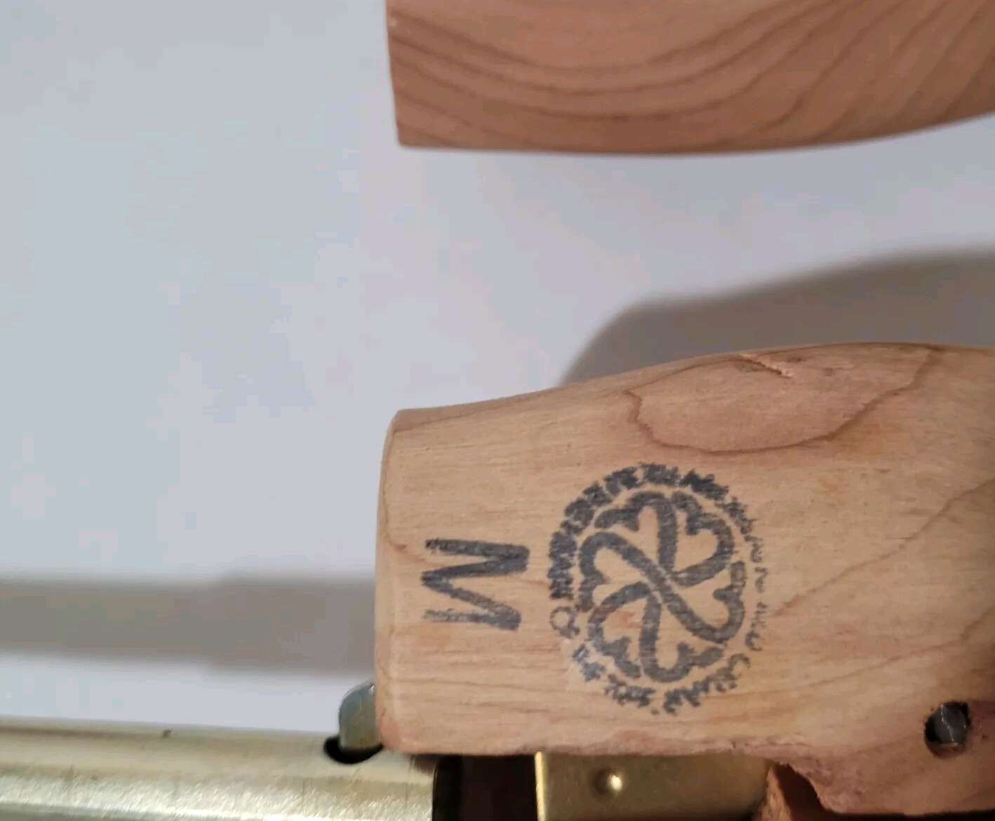 Salvatore Ferragamo Two Different Wooden Shoe Tree Metal Molds - Size Medium