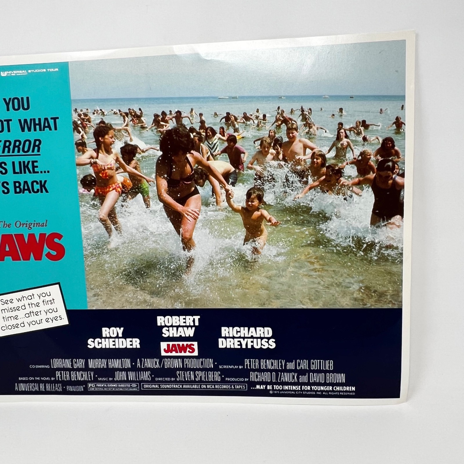 1975 Universal Studios Jaws 2 Horror Film Original Movie Lobby Card (c)