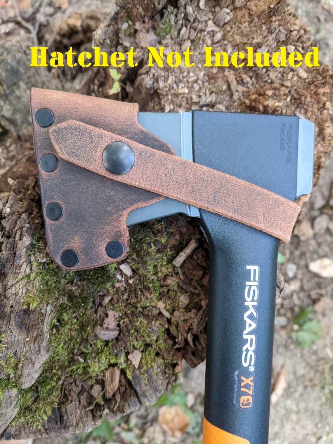 Fiskars X7 Hatchet Buffalo Leather Sheath Mask (Axe NOT Included)