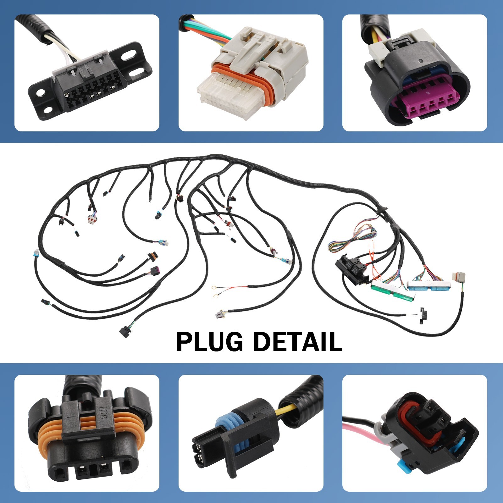T56 Stand alone Wire Harness Drive by Wire LS LS3 Vortec 03-07 4.8 5.3 6.0 DBW