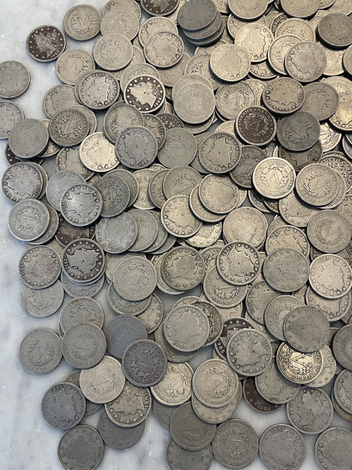 [Lot of 40] V Nickels Liberty Head - Full Readable Dates - Choose How Many Lots!