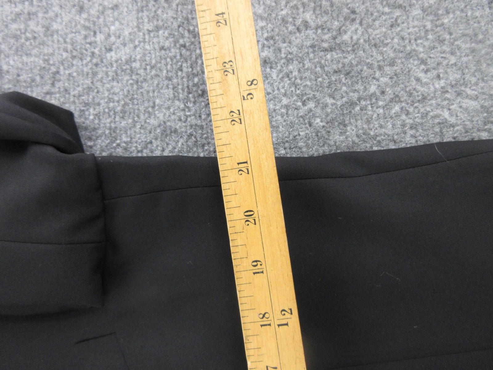 Oxxford Clothes Tuxedo Suit Mens 44 38x29 Black Super 100s Wool Peak Lapel