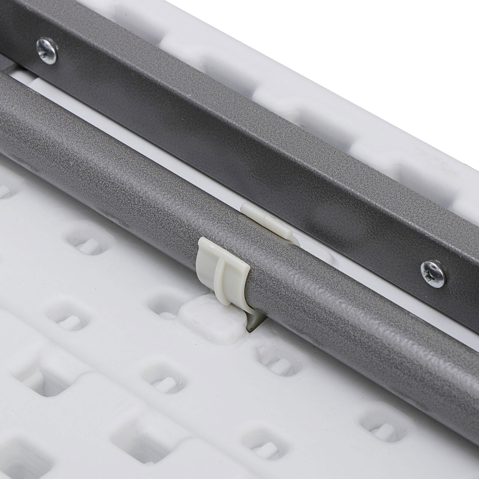 3 ft Heavy Duty Portable Plastic Folding Table Square Card Utility Table White