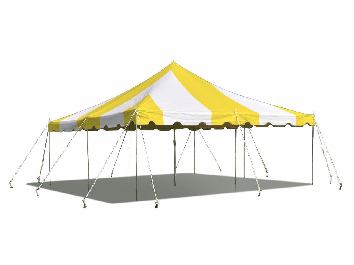 Weekender Pole Tent 20x20 Yellow Canopy Event Wedding Party Backyard Gazebo