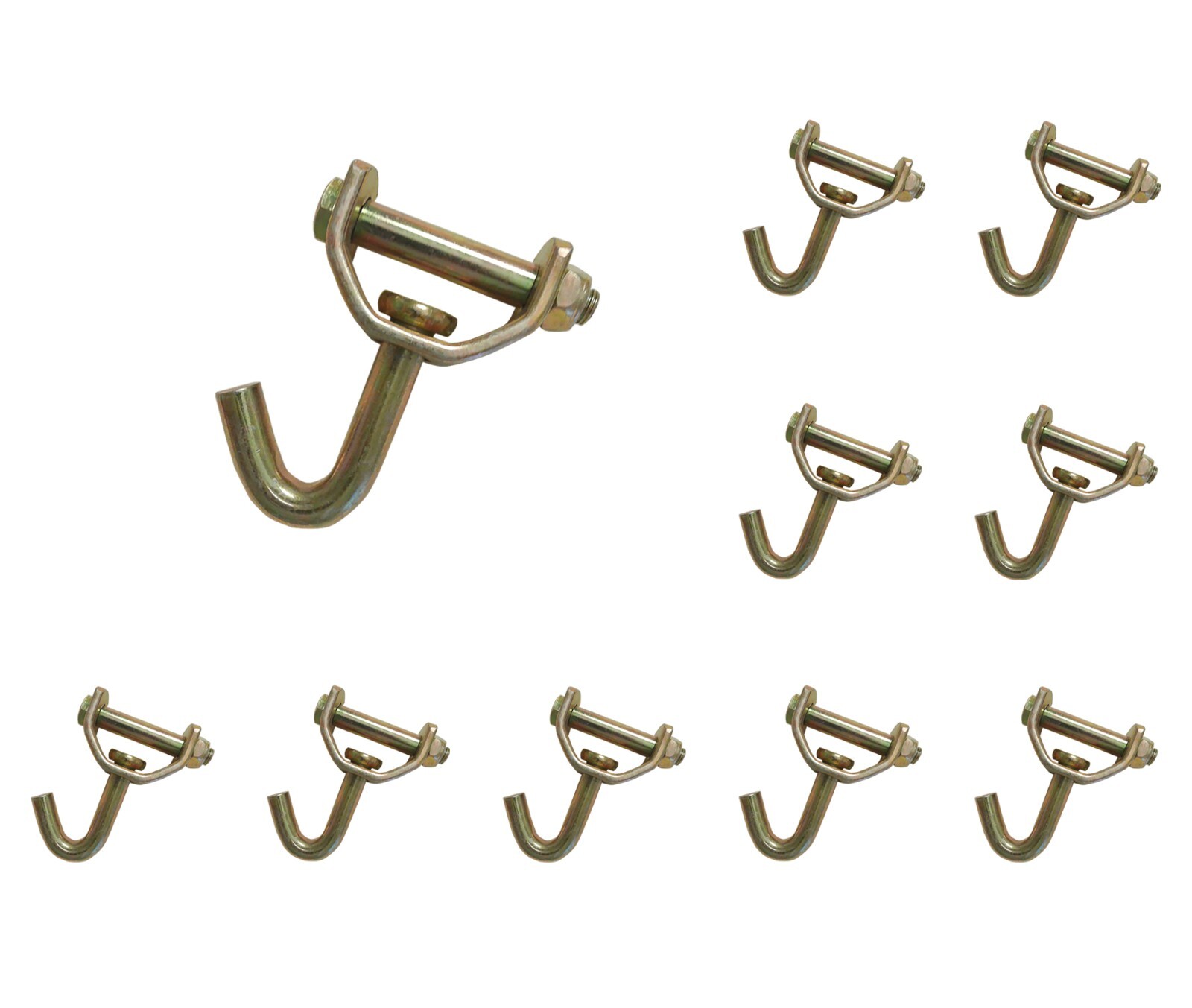 10 Pack Swivel J Hook for 2" Ratchet Tie Down Strap Car Hauler Trailer Truck