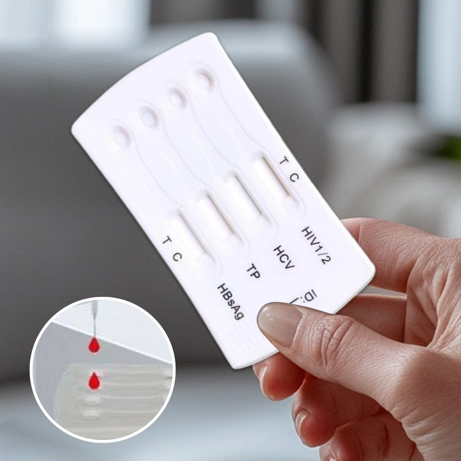 Hiv Test Kit At Home Blood Test Kit Easy Accurate Instant Rapid Testing Tool