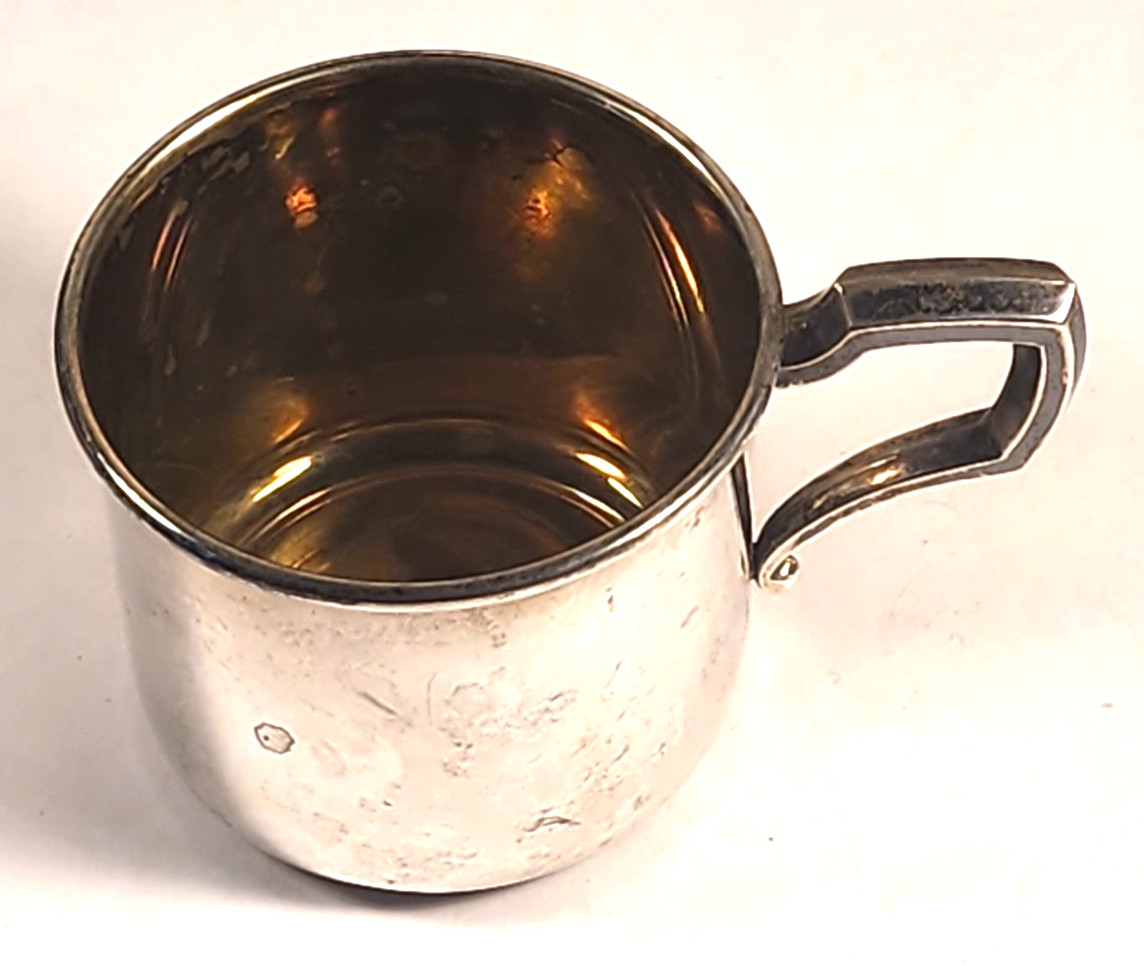 VINTAGE WEB STERLING SILVER BABY CUP #511 49 GRAMS