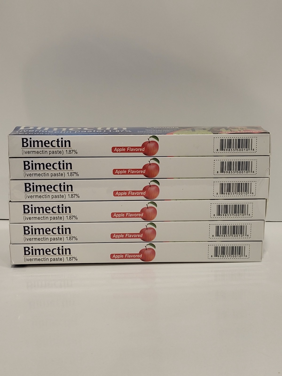 6 pack Paste Horse Dewormer Apple Flavor (6 DOSES) EXPIRES Octuber 2027