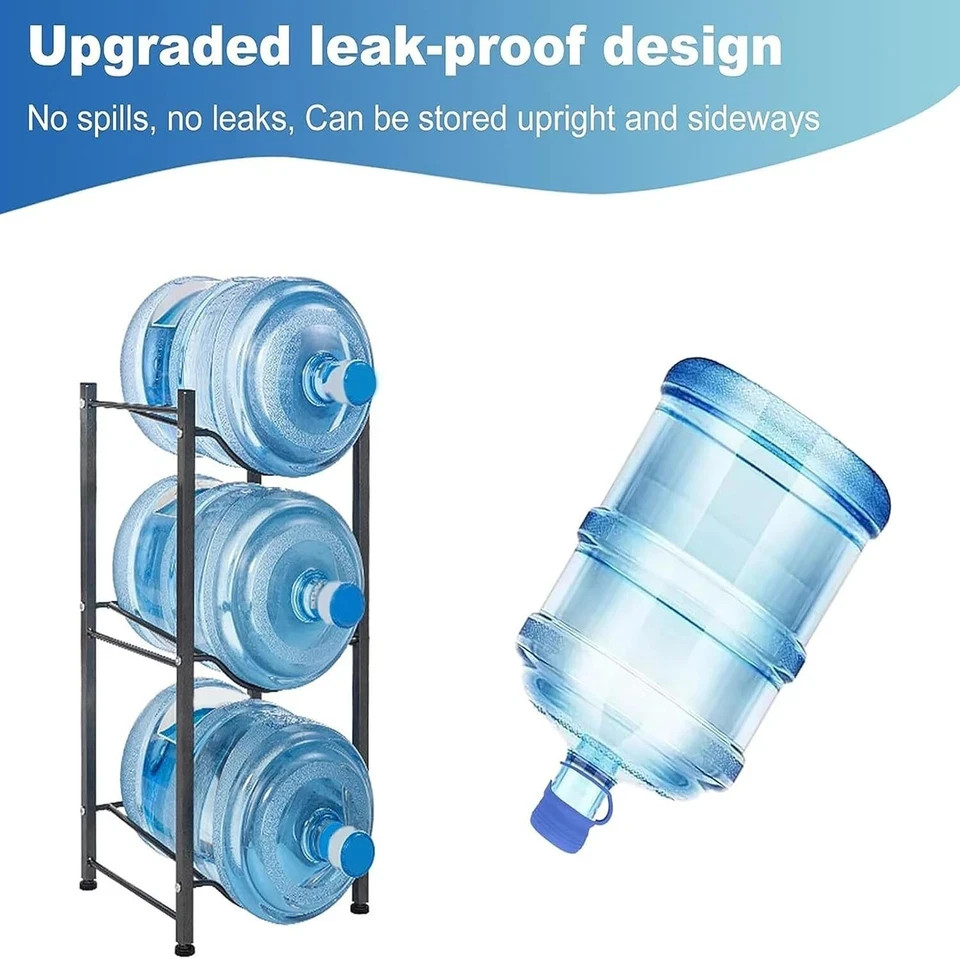 3 Pack Reusable 5 Gallon Water Jug Caps, Leak Proof Bottle Lids (55mm) *NEW*