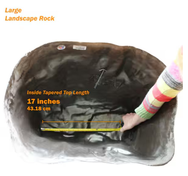 Fake Rock Plastic Resin Well Pump Cover Concealment Decorative Outdoor Garden