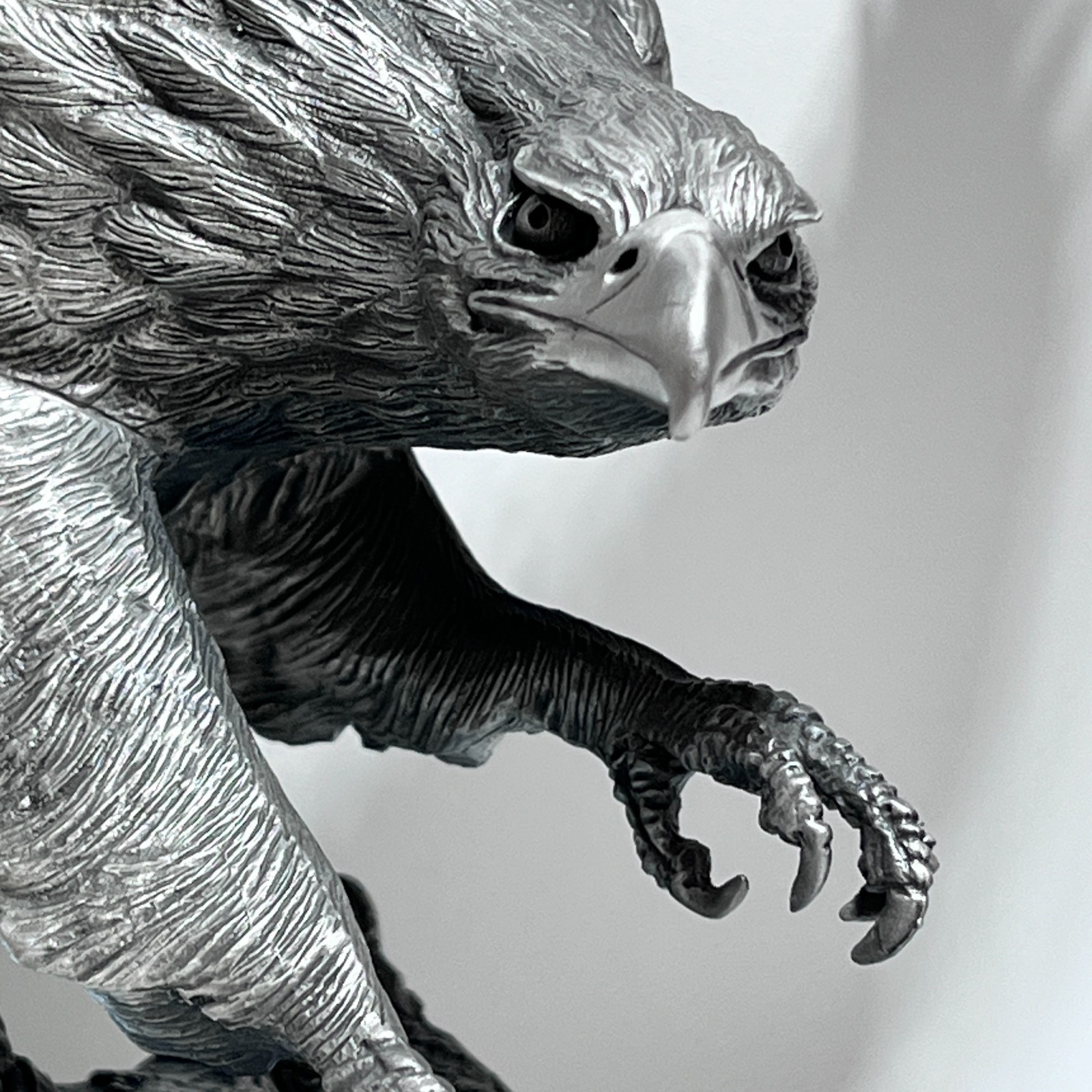 GORGEOUS Alaska Chilkat Bald Eagle Sculpture Paul Brunelle Pewter 11" Quality!