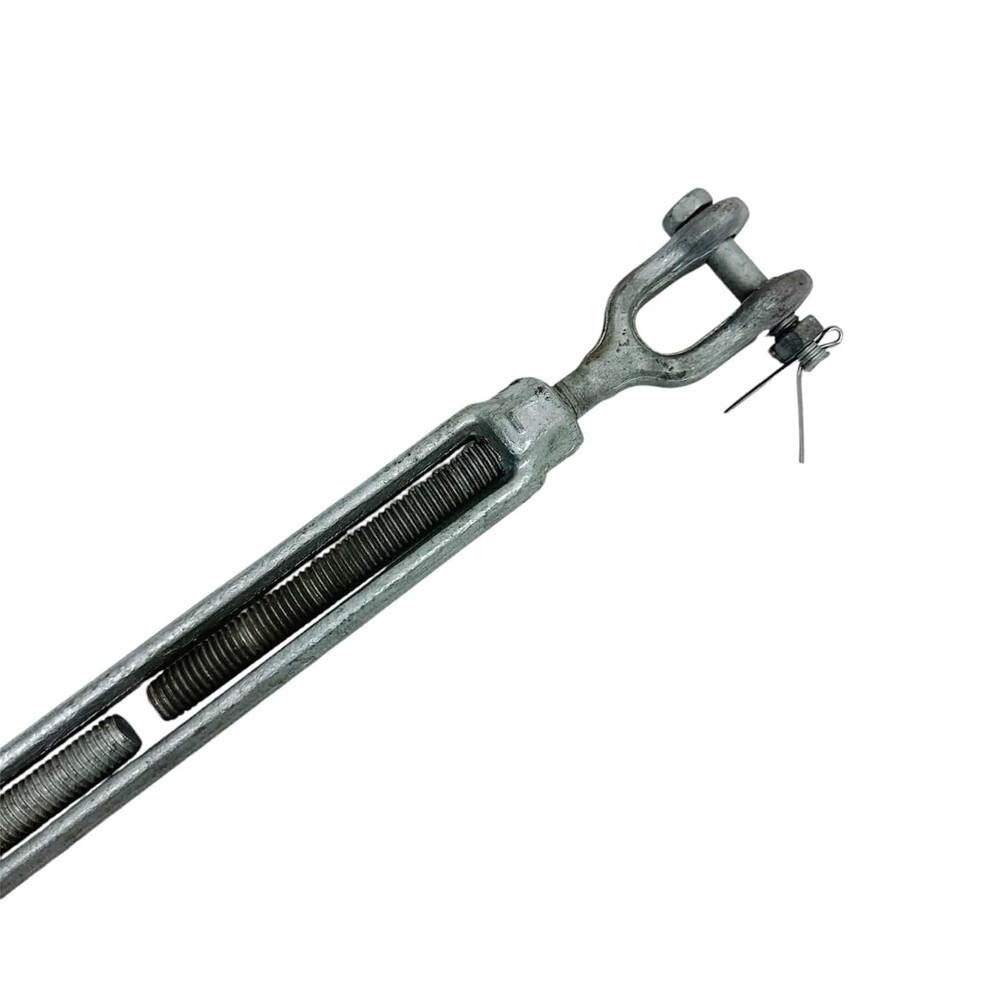 Hot Dip Galvanized Drop Forged JAW EYE Turnbuckle Pulley 1/2" x 9" , 2200 Lb-WLL