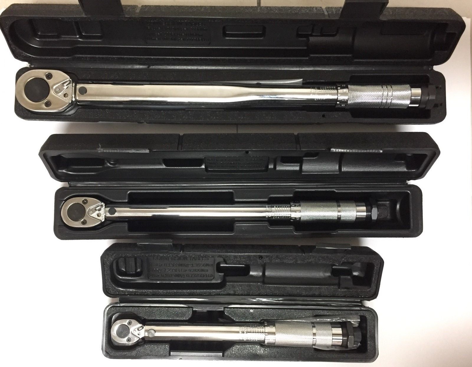 Flash Sale!  Torque Wrench Set  3 pc 1/2", 3/8" and 1/4" #90000