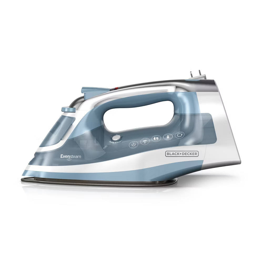 BLACK+DECKER Steam Iron Retractable Cord Gray