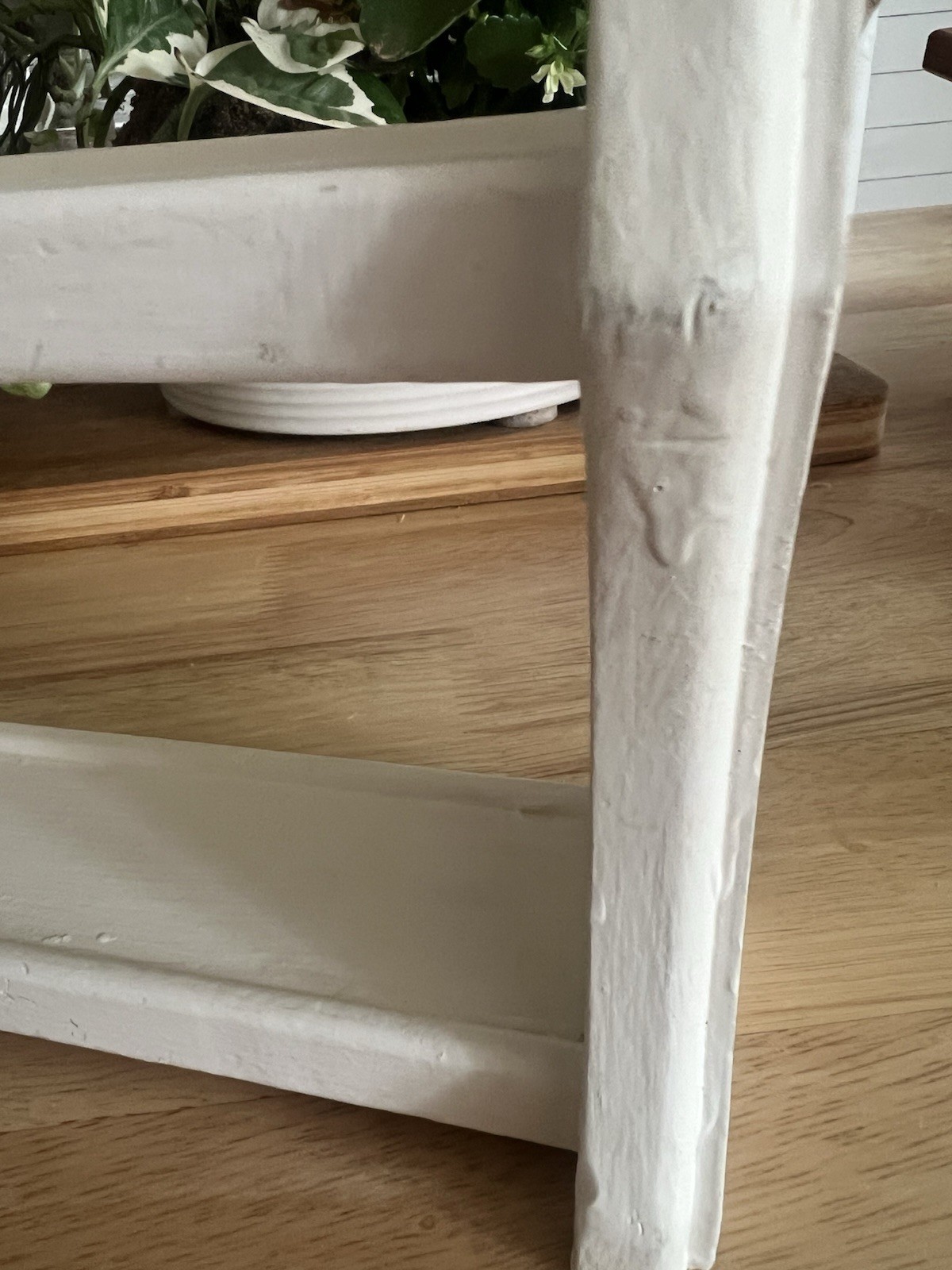 Vintage 3-Tier Wall Shelf painted White Dispay Spice Cottagecore , Farmhouse