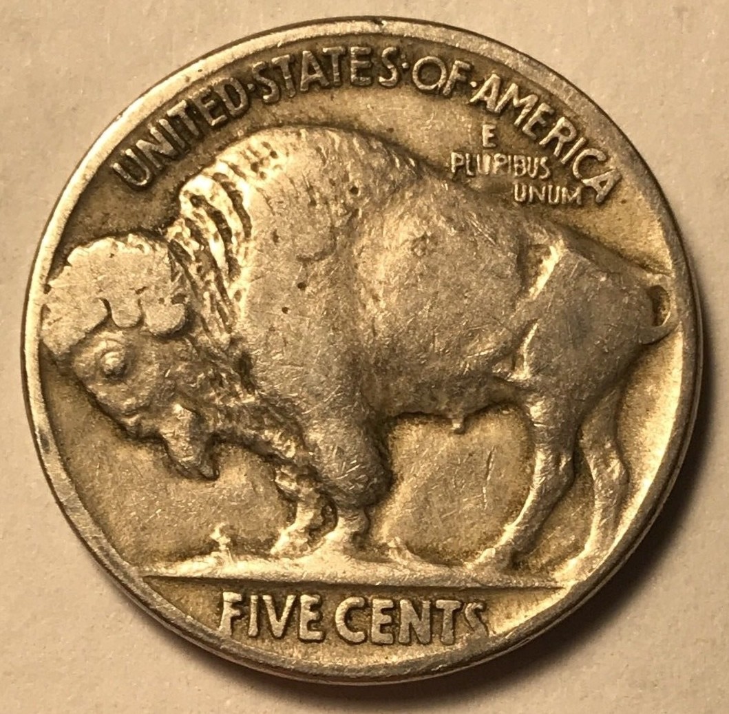 FINE 1921 Buffalo Nickel Nice Sharp Date FREE SHIPPING!