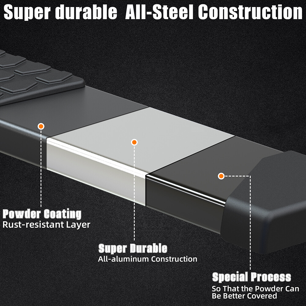 Running Boards For 2022-2025 Toyota Tundra Crew Max Cab Side Step Truck Nerf Bar