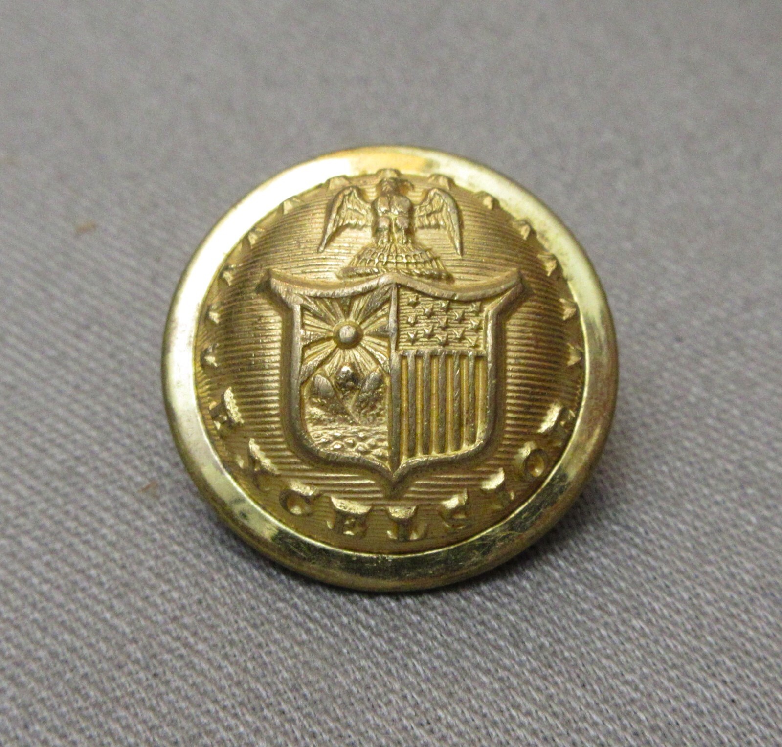 1860-70 New York State Seal Coat Button by Scovill (Quantity)