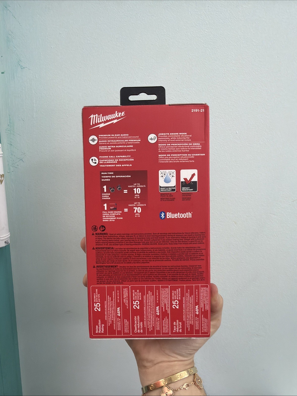 Milwaukee 2191-21 REDLITHIUM USB Bluetooth Jobsite Earbuds NEW IN BOX