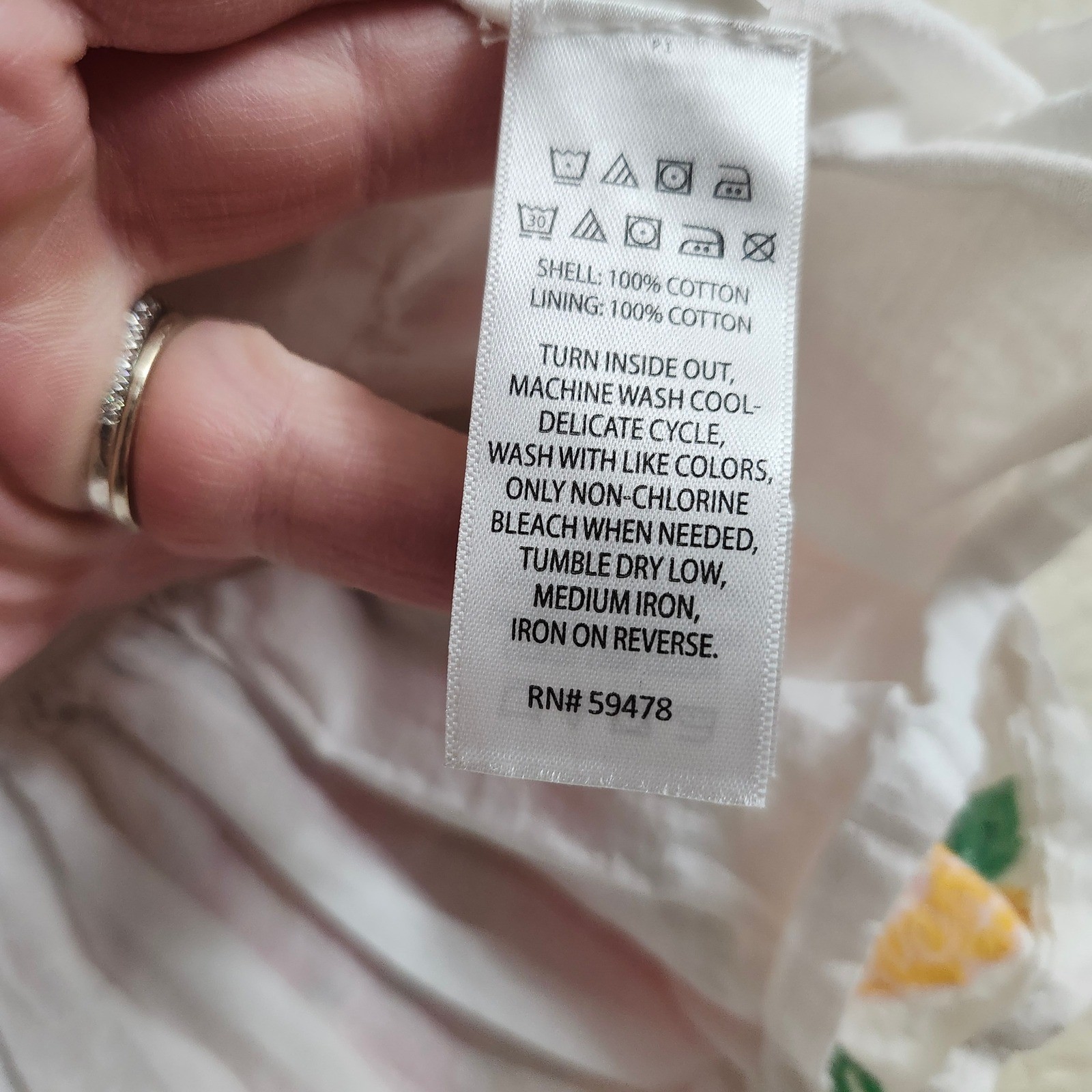 Haute Hippie Baby 24M White Floral Spring Cotton Ruffle Dress Pink Yellow