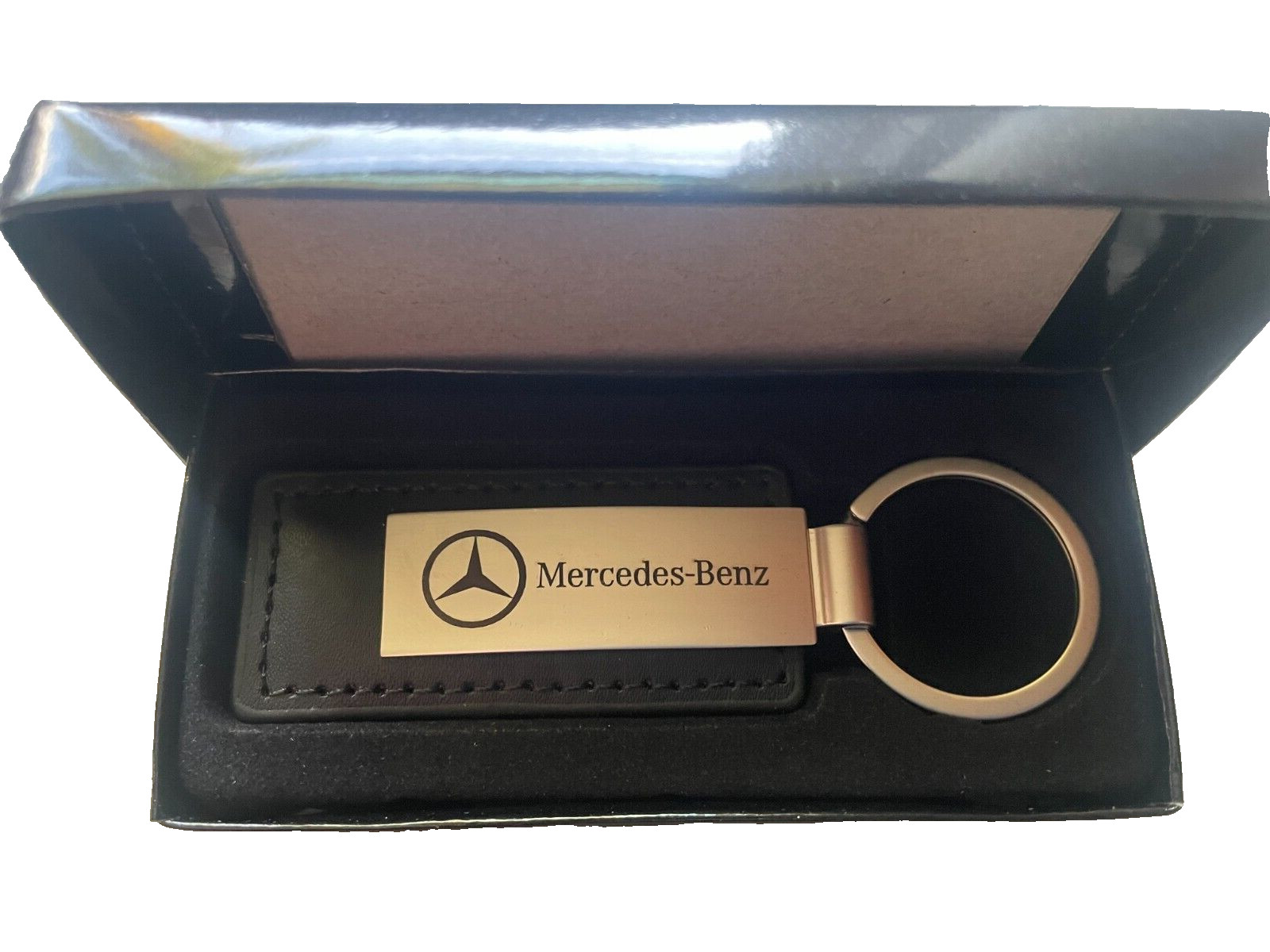 Mercedes Benz Nickel Plate "New" Key Ring / Chain with Free Gift Box