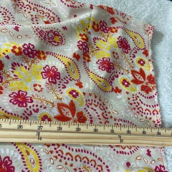 Belle by Kim Gravel Boho Sheer Paisley Kimono Cardigan Women Size 1X Orange