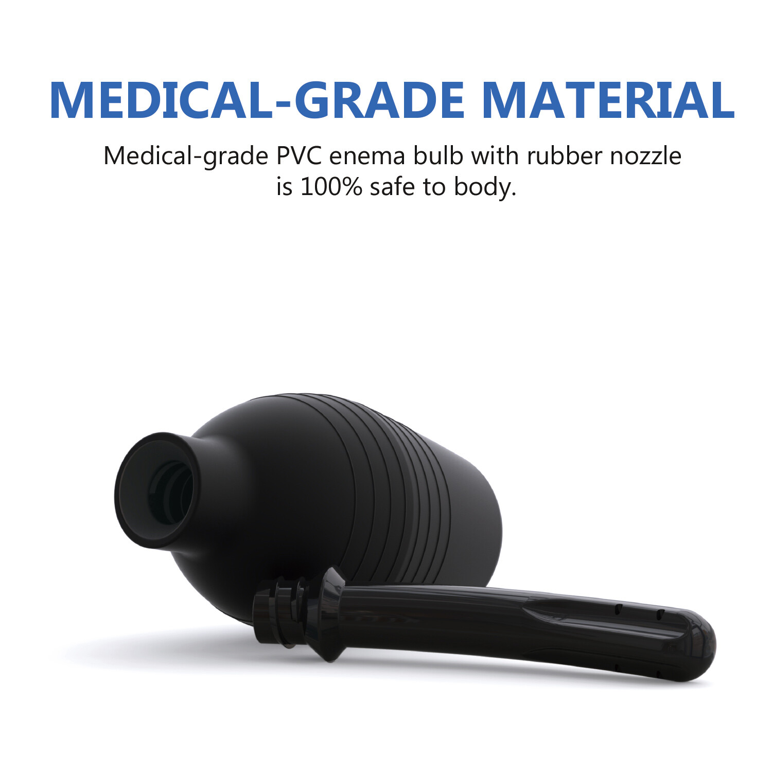 Anal Vaginal Bulb Douche Colonic Irrigation Rubber Enema Bag Cleaner Kit for Men