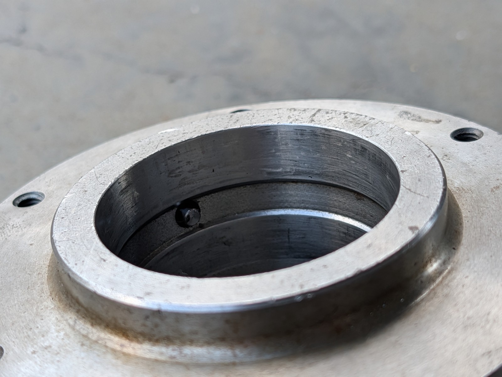 Hardinge Buck Chuck 5" 3-Jaw Adjust-Tru Lathe Chuck w/ Taper Lock Mount