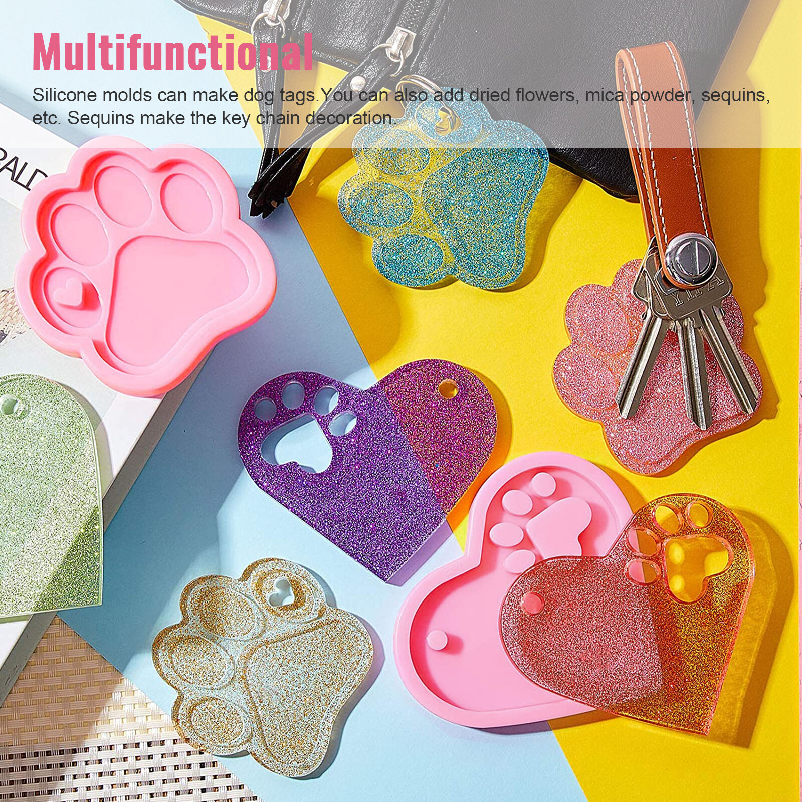 Silicone Resin Mold Jewelry Pendant Mould DIY Making Casting Epoxy Craft Tool US