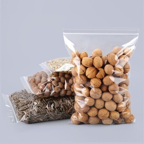 Heavy Duty Clear Zip Seal Plastic Bags Zipper Top Lock Reclosable Baggies 4MIL