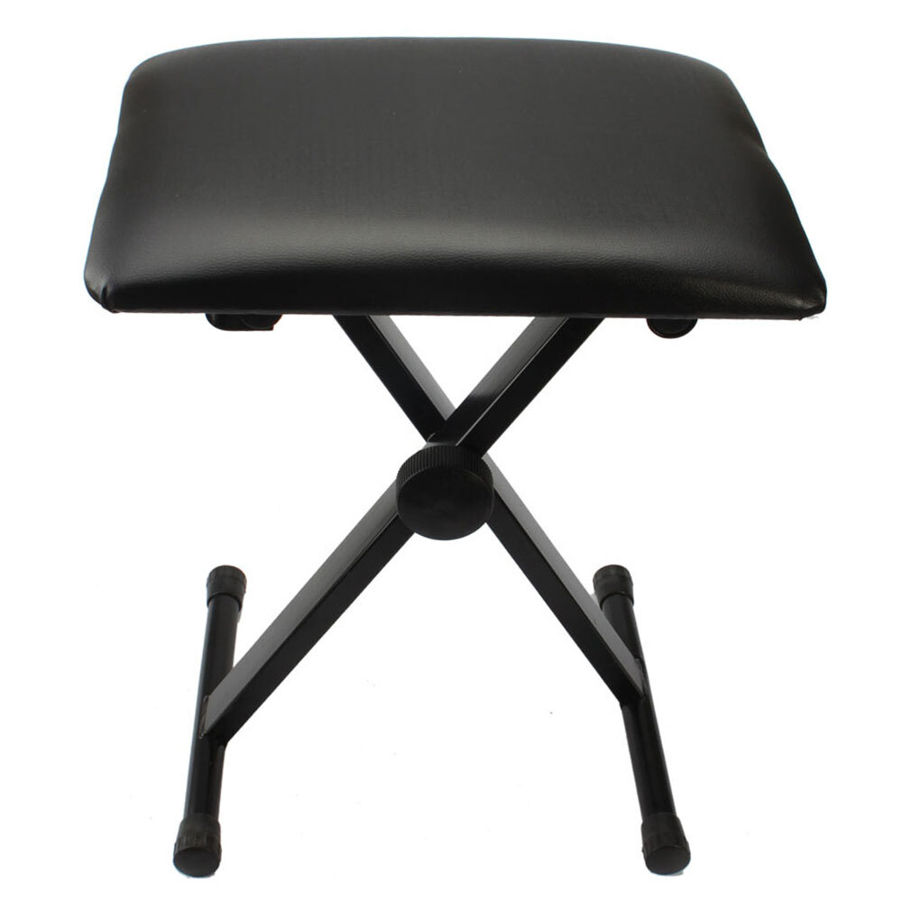 Hot Sale Adjustable Folding Piano Bench Stool Seat Black US