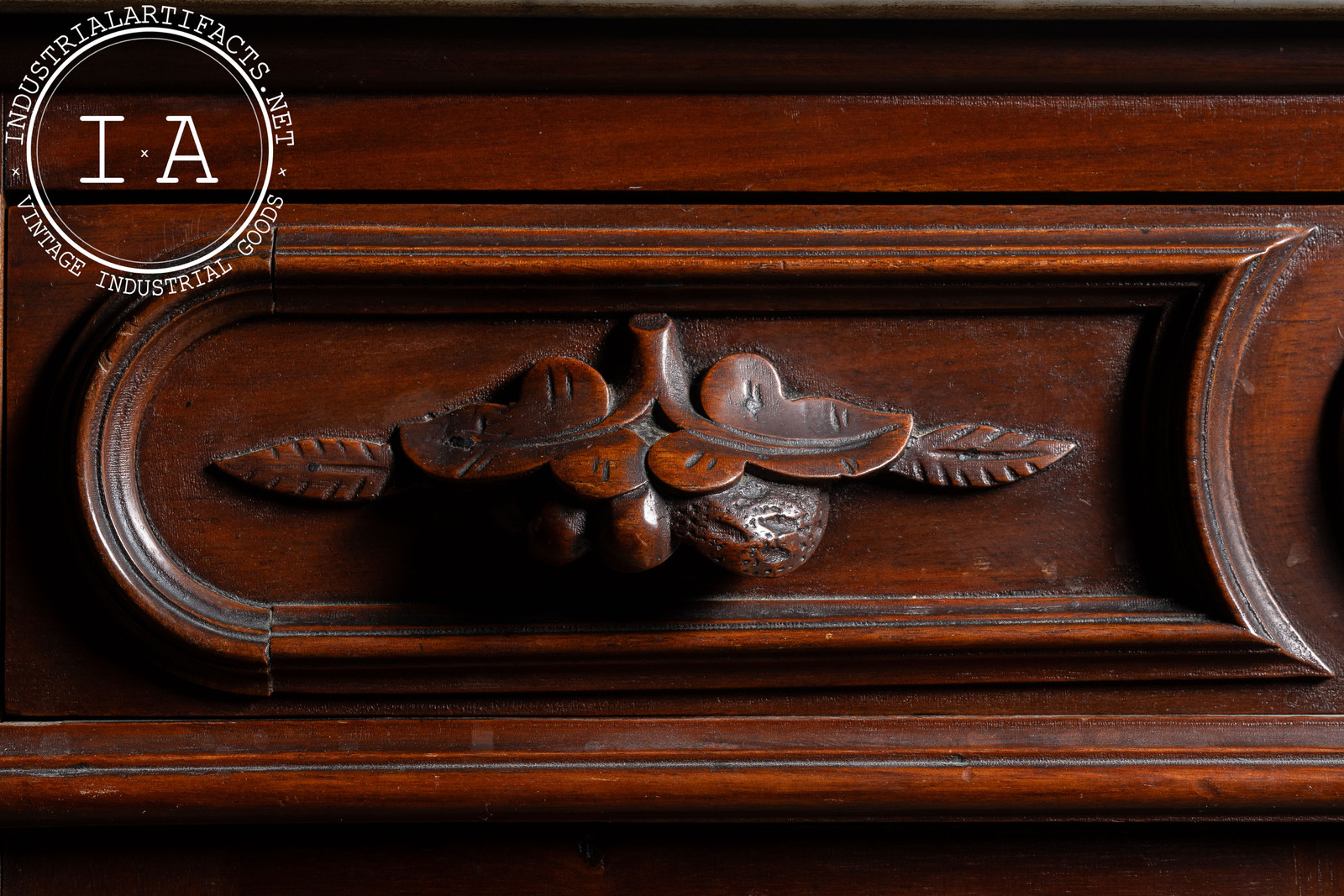Late 19th Century Eastlake Victorian Walnut Commode Wash Stand with Marble Top