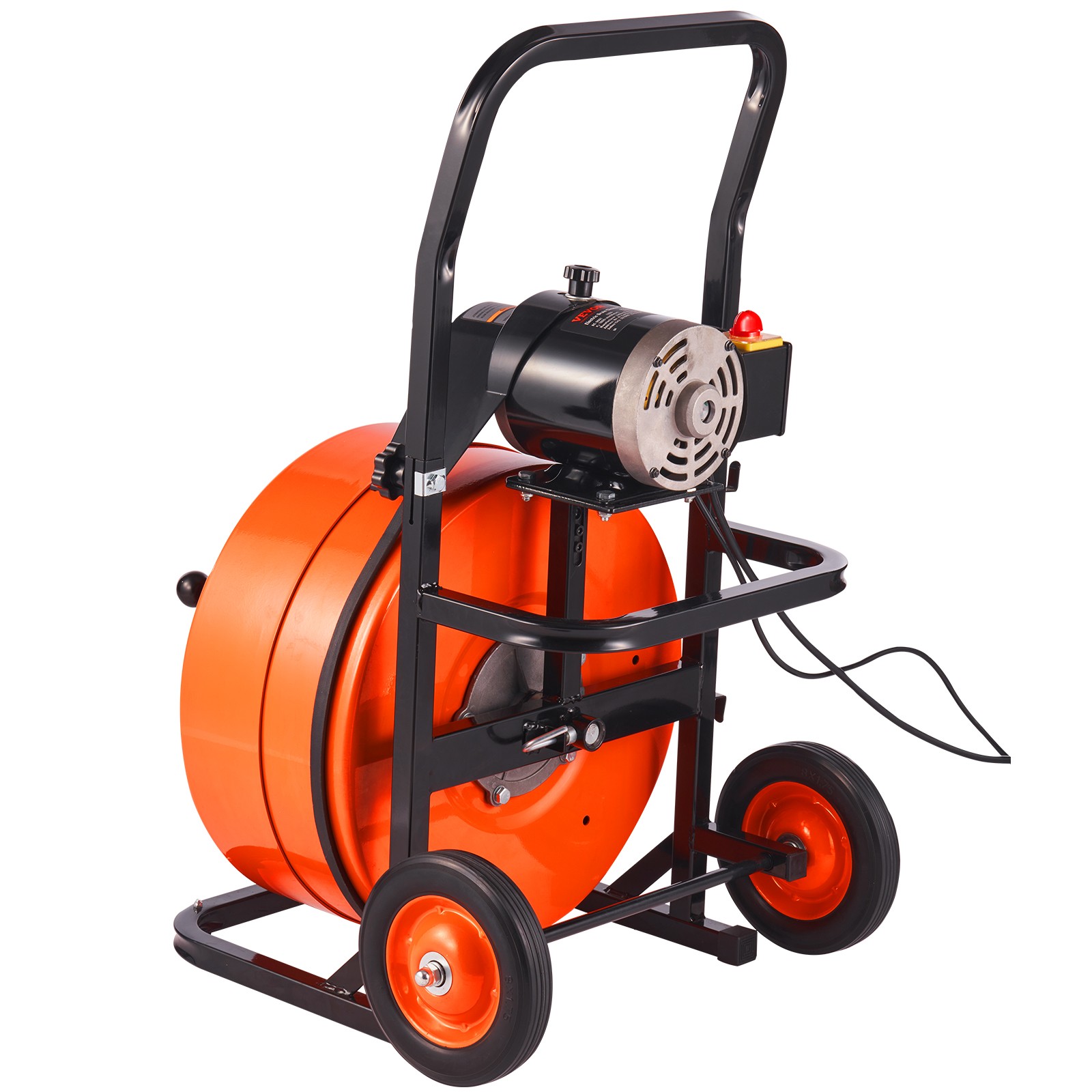 VEVOR Drain Cleaner Machine Electric Drain Auger 100 FT x 3/4In Auto Feed