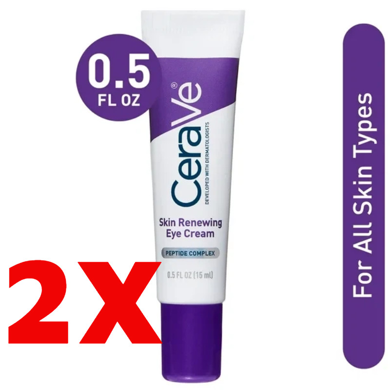 2 SET! Anti-Aging Eye Cream for Wrinkles with Caffeine and Hyaluronic Acid 15ml