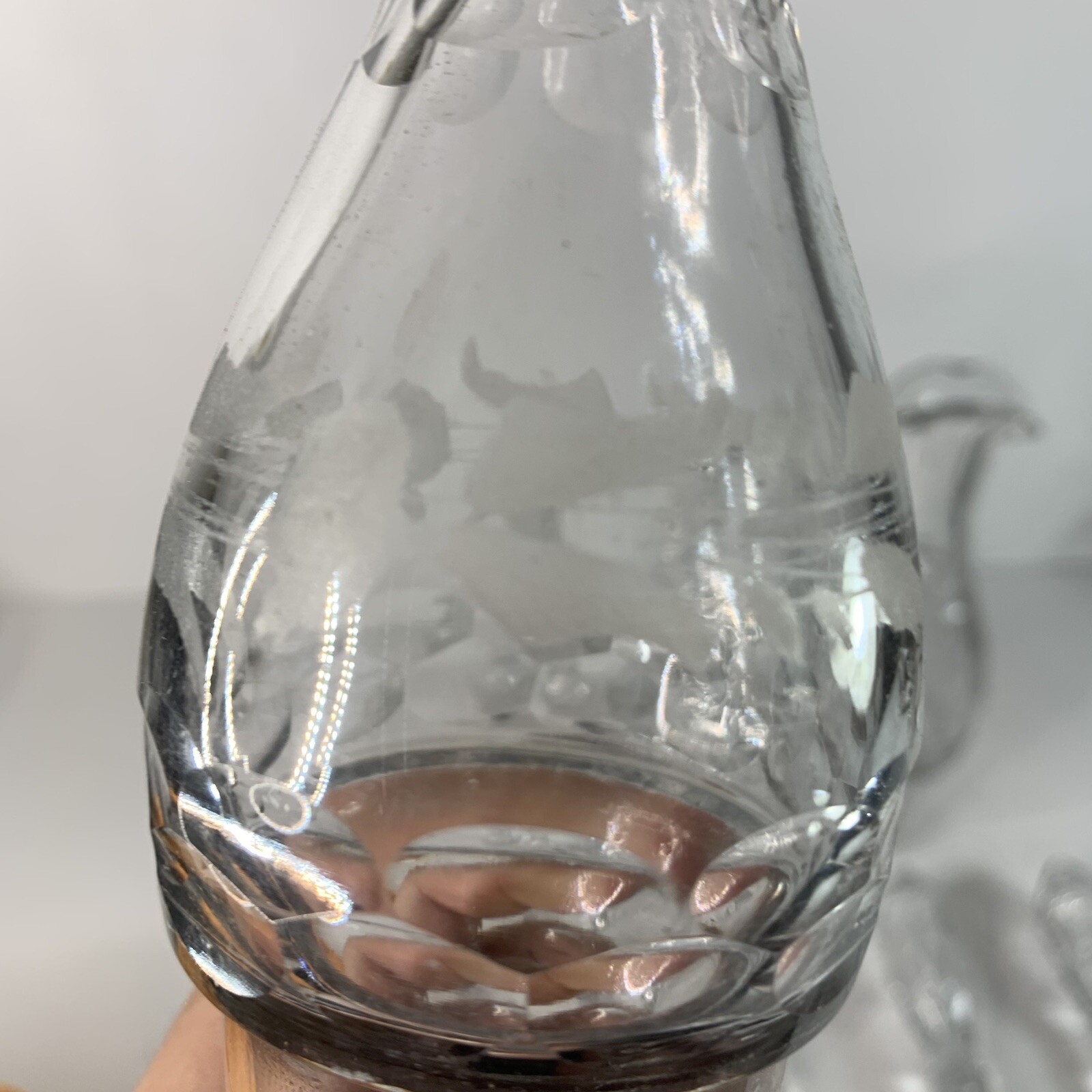 Antique Victorian Silver Plated Cruet Condiment Set Caddy Etched Glass Server