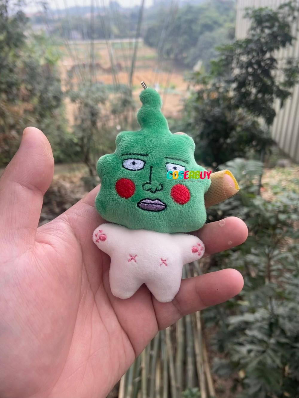 Anime Mob Psycho 100 Ⅲ Dimple Plush Keychain Pendant Keyring For Bag Doll Toy