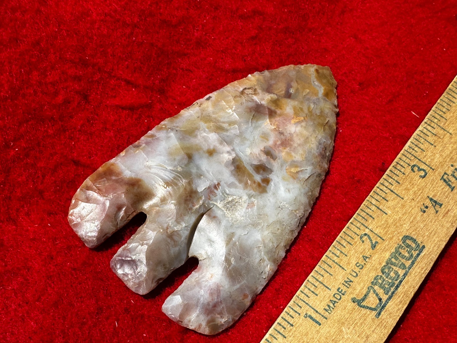 3 1/2" Flintridge Calf Creek Point, Indian Artifacts, Hopewell, Arrowheads