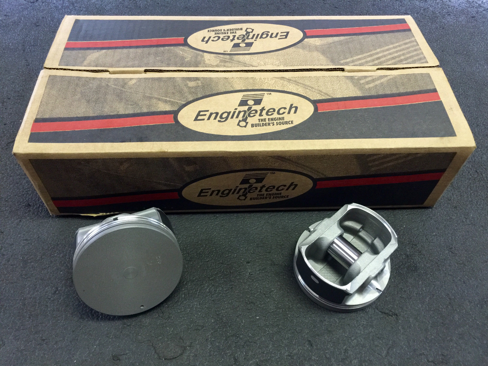 3.780" Bore Coated Flat Top Pistons Set for 2005-2009 Chevrolet LS 4.8L 5.3L