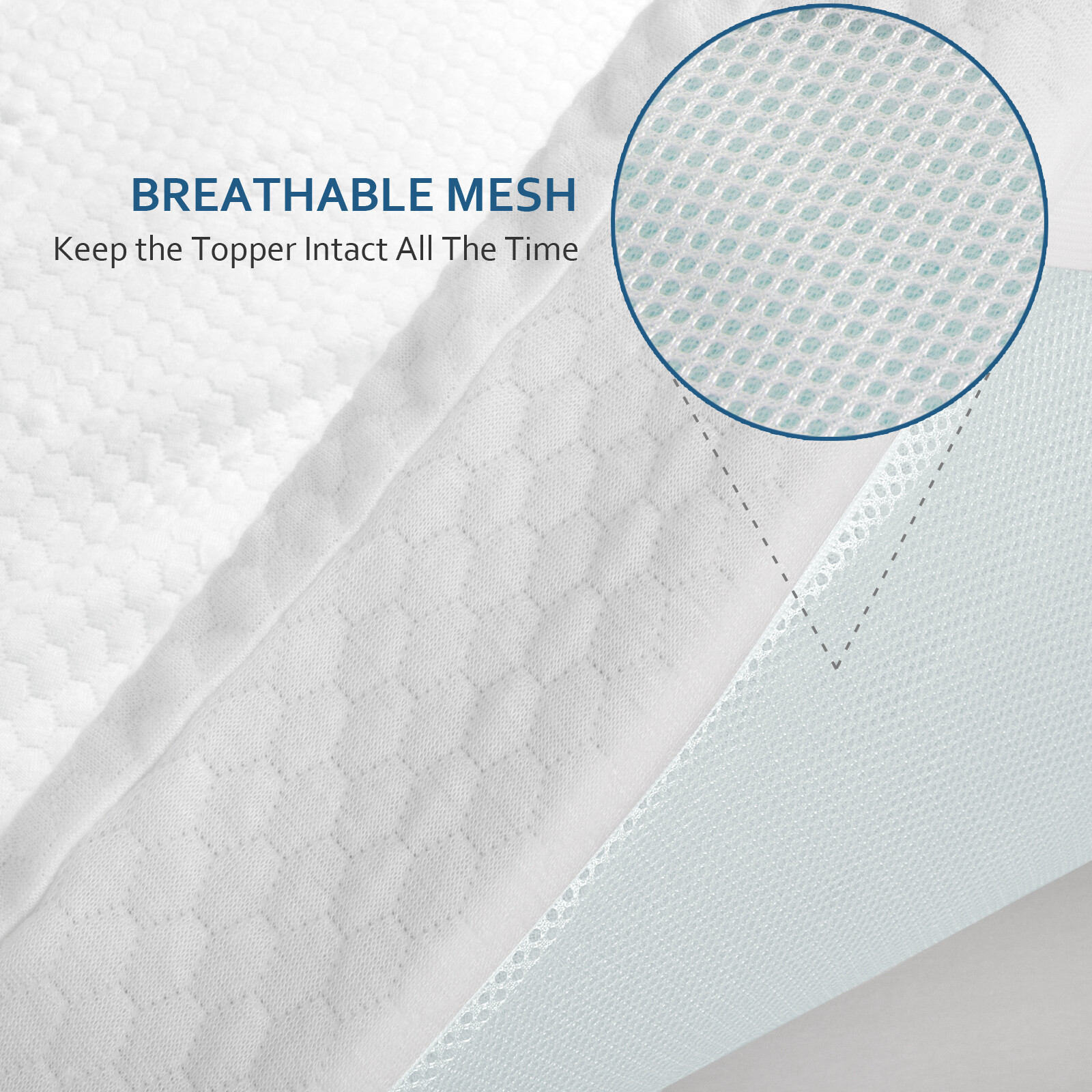 Premium Bamboo Mattress Protector Breathable Mattress Topper Cover All Size