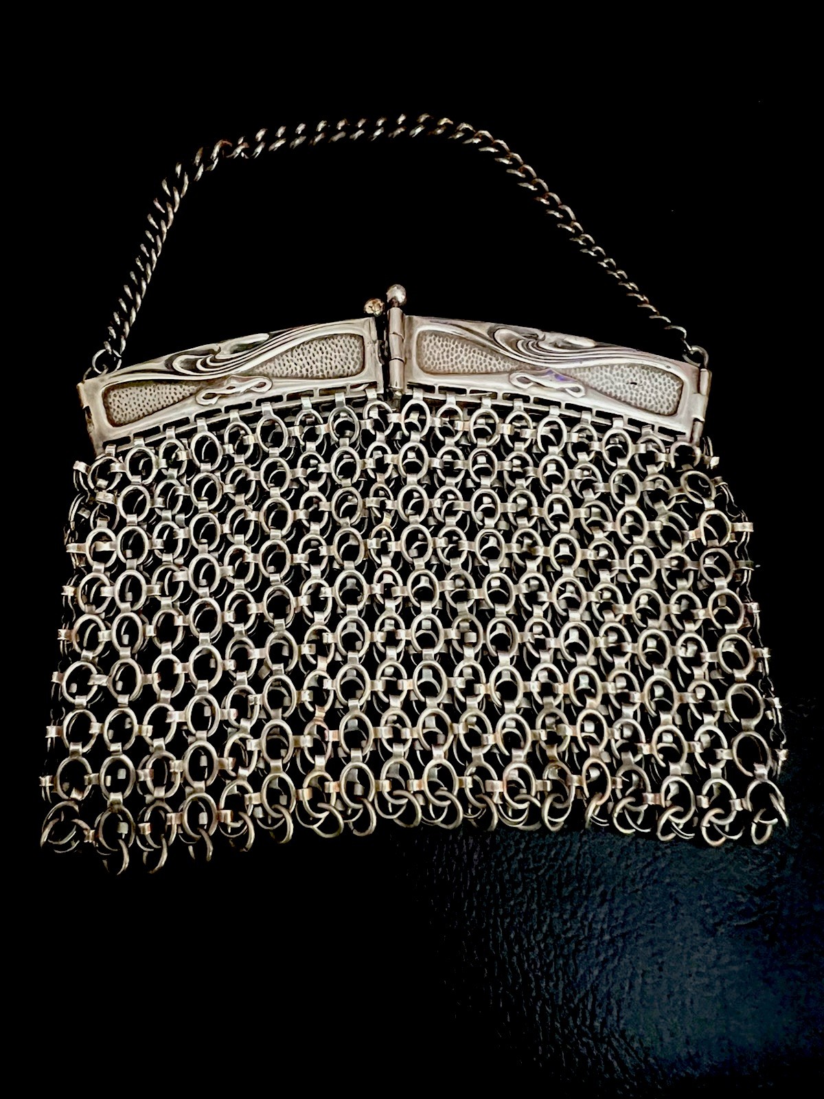 Antique Sterling Silver Plated Arts And Crafts Purse