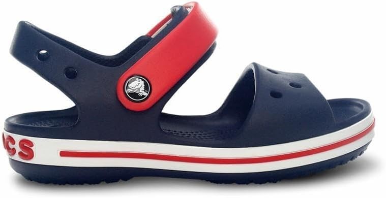 Kids Crocs Crocband Sandal Navy/Red Childrens size 10 New Real Authentic!!!