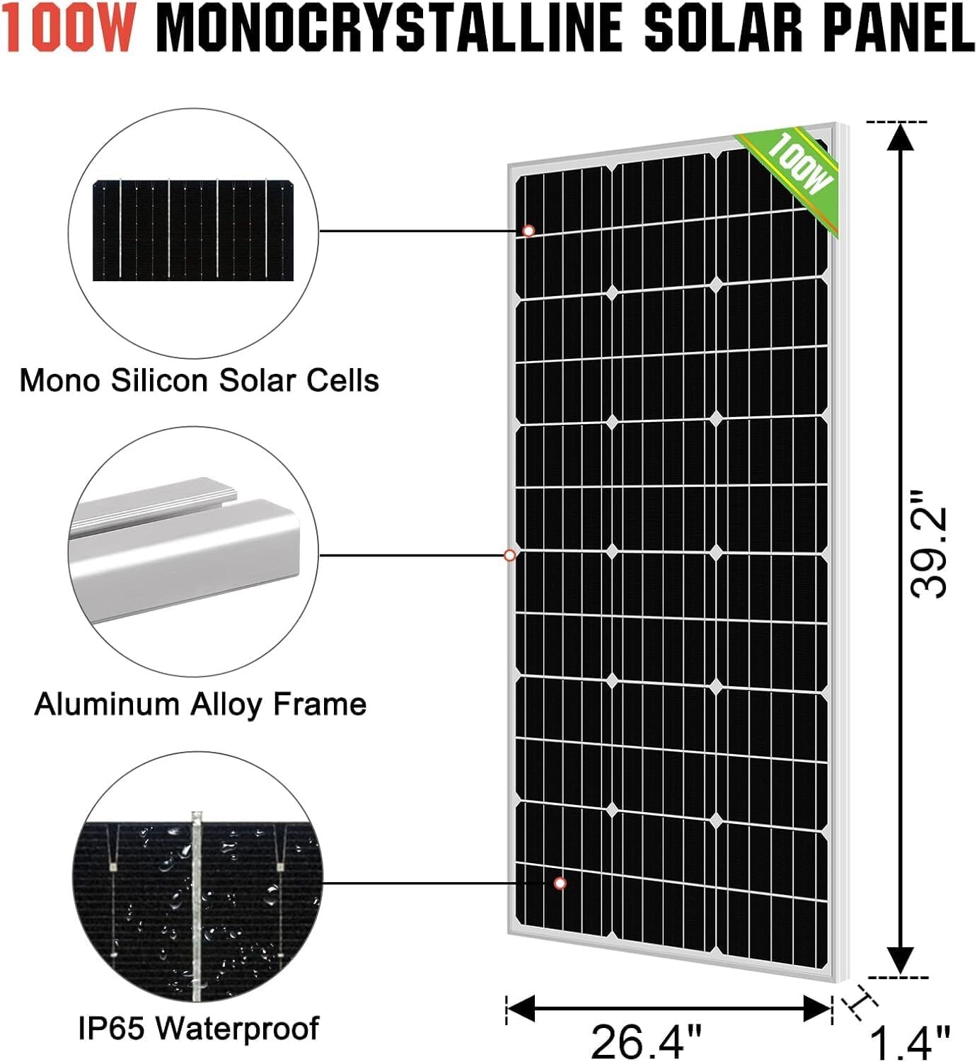 24V Solar Well Water Pump Kit 100W Solar Panels 50AH Lithium Battery