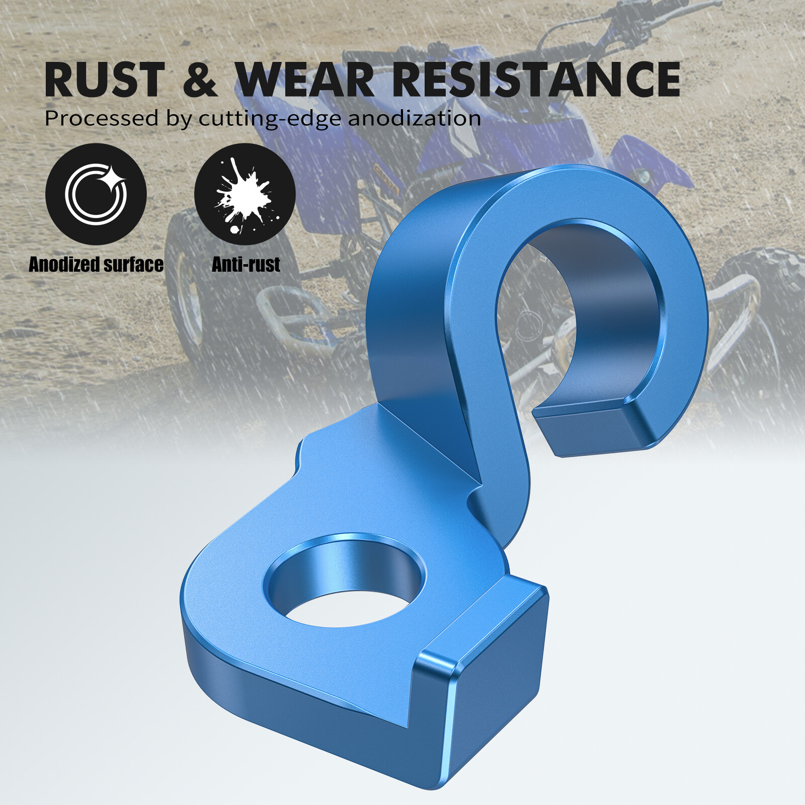 Aluminum Clutch Cable Bracket Holder For Yamaha Blaster 200 Special Edition Blue