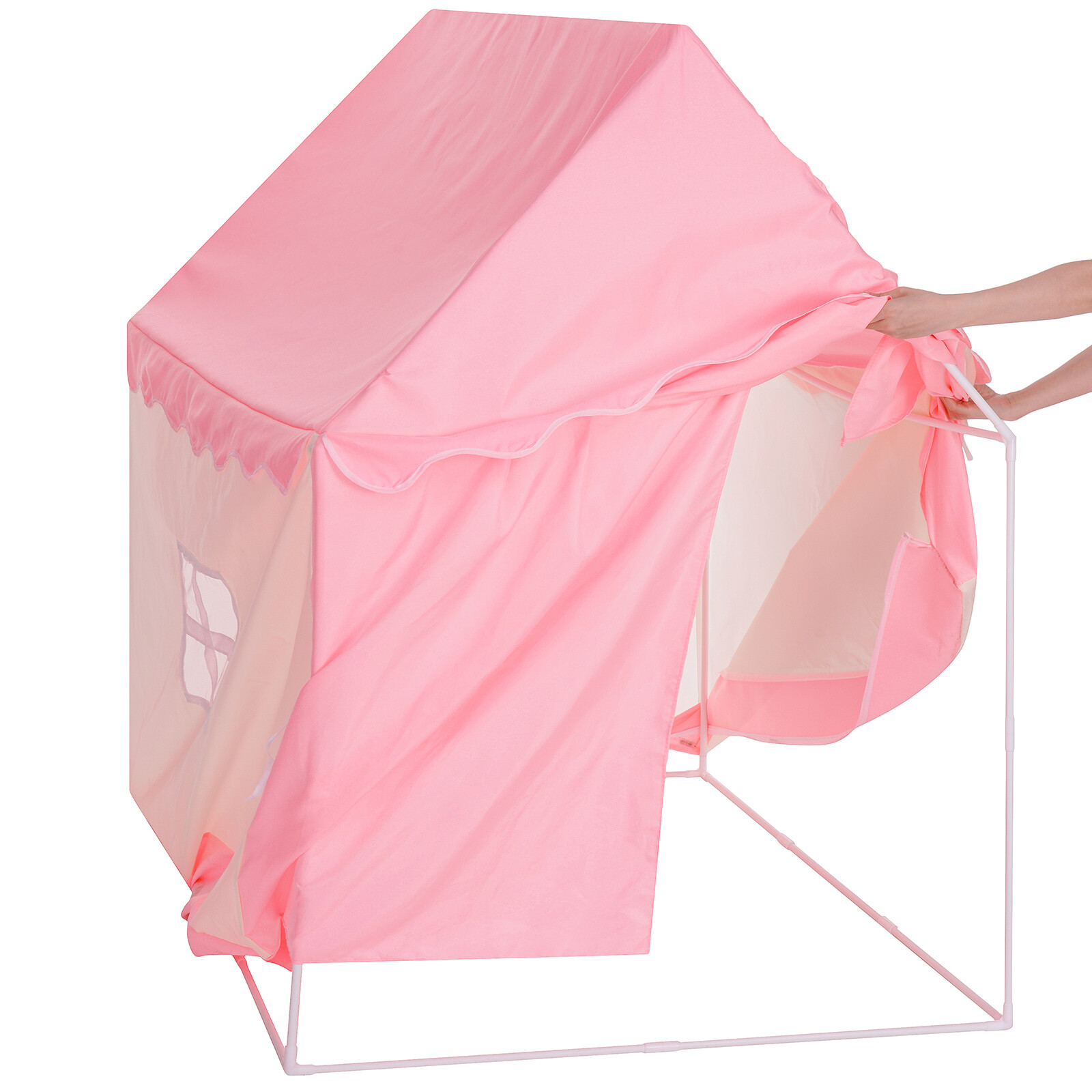 51"Large Princess Castle Kids Play Tent Girl Playhouse Game House Indoor/Outdoor