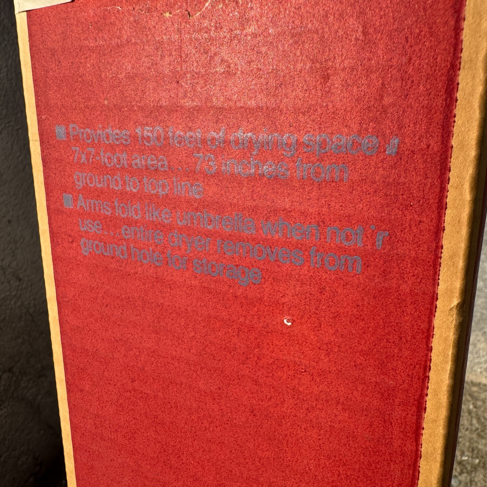 Vintage 7ft Sears Rotating Dryer Pole Clothesline Clothes Outdoor Drying Laundry