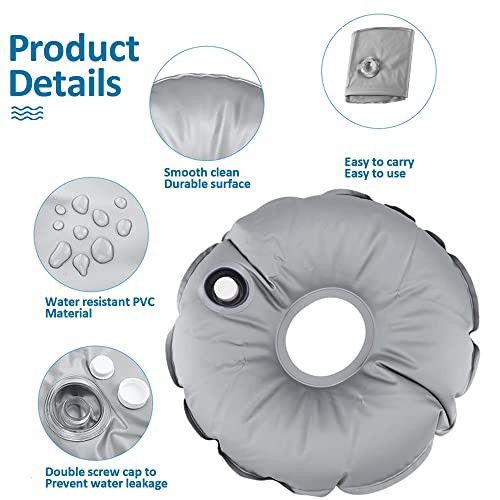 20.87 Inch Water Umbrella Weight Bags Flags for Base Stand Outdoor Collapsible
