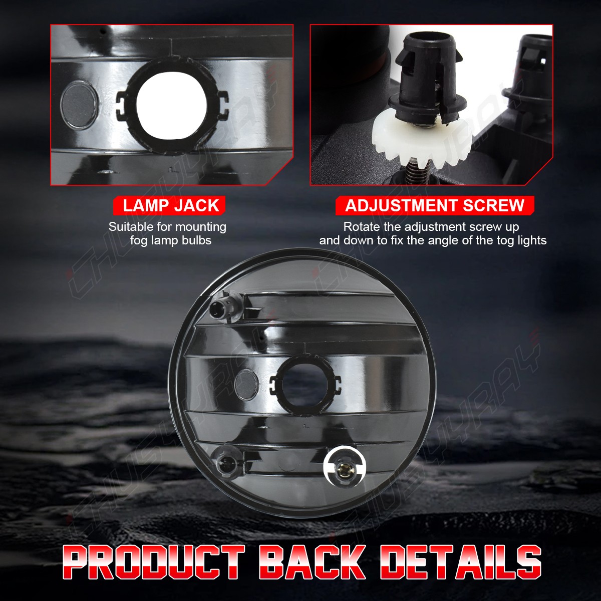 Pair For 2007 2008-2013 GMC Sierra 1500 2500 3500HD Bumper LED Fog Lights Lamps