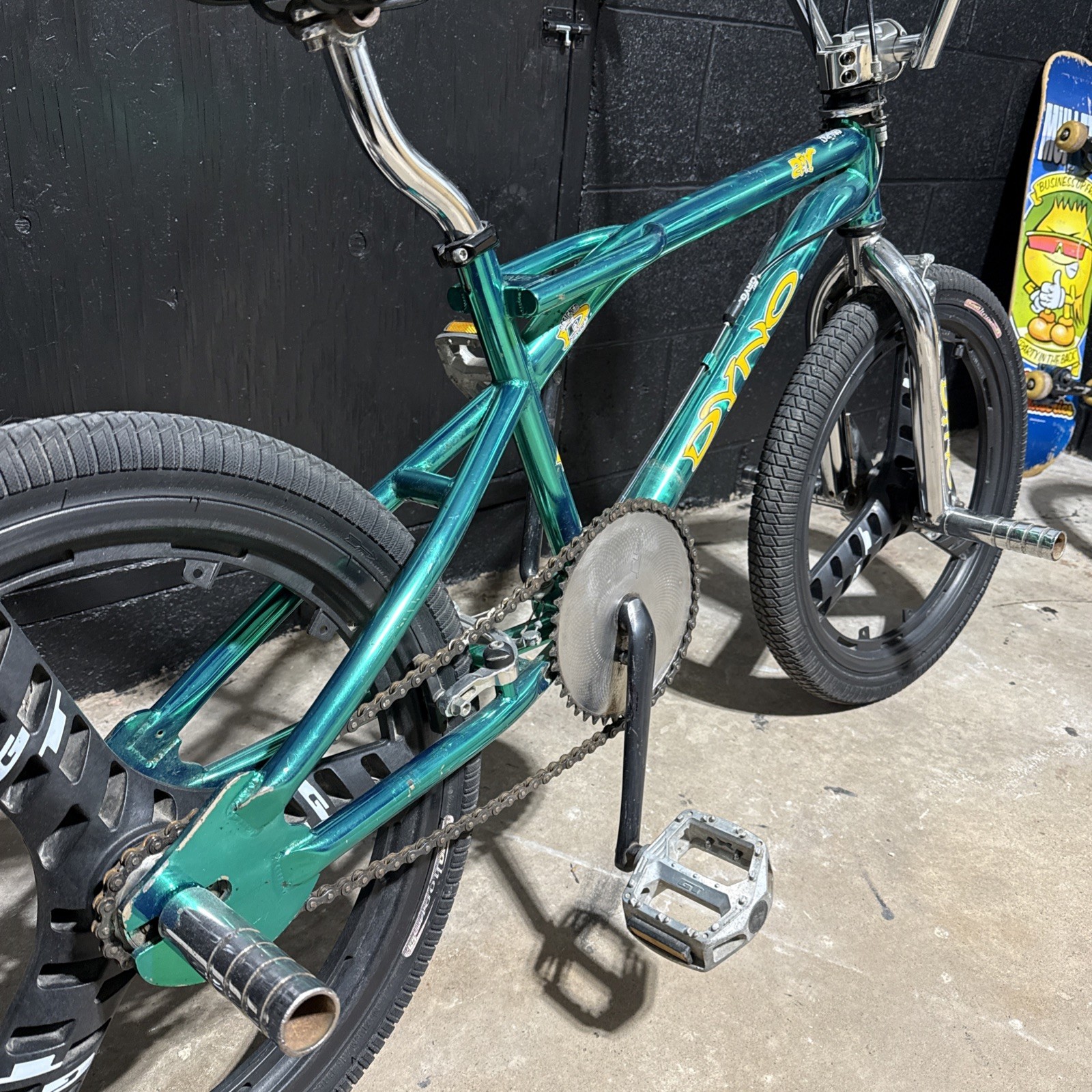 Dyno Air 2000 Gt Mags Freestyle Bike Metallic Green RARE Y2K Bmx Vintage
