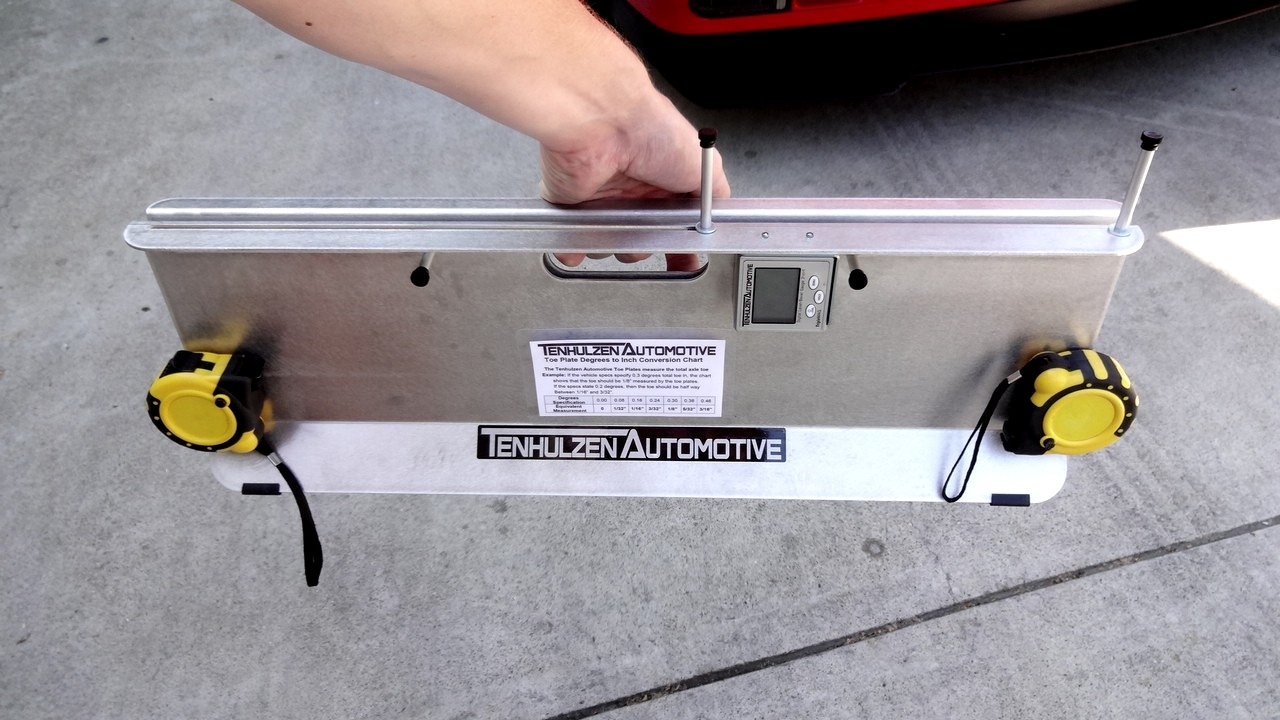 Tenhulzen Automotive DIY Wheel Alignment Tool, Accurate, fast, toe plates+camber