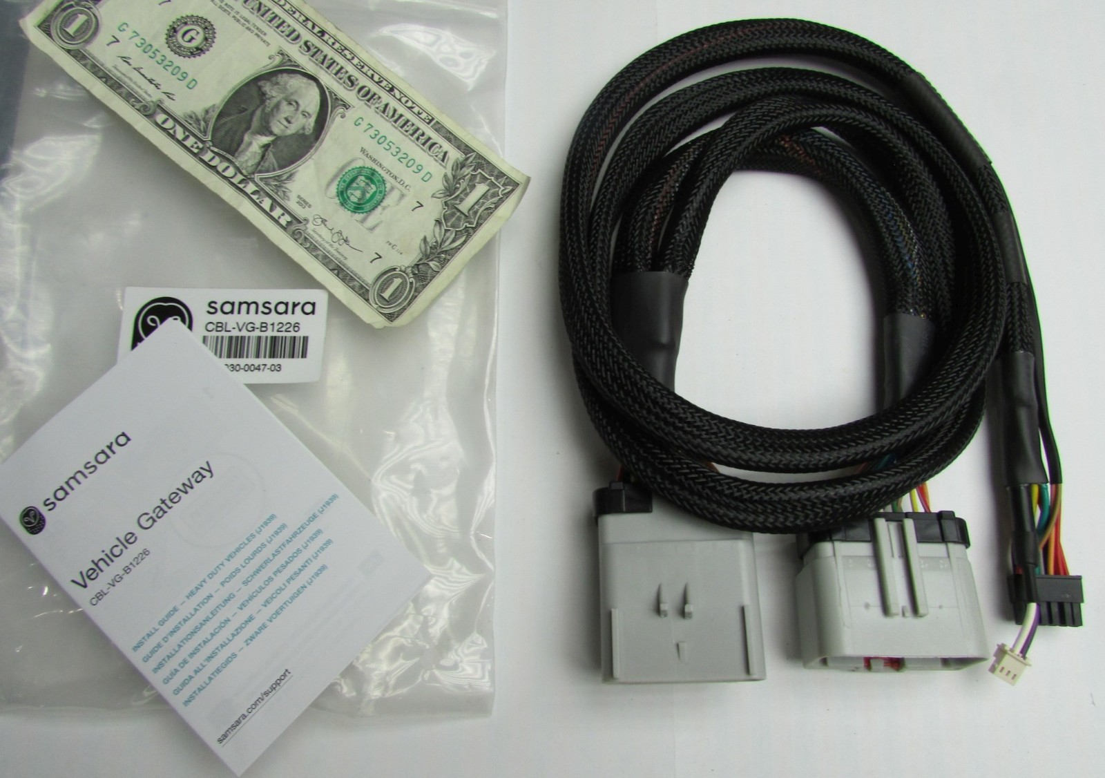 Samsara CBL-VG-B1226 / 030-0047-03 Vehicle Gateway Harness, Diagnostic Test GPS